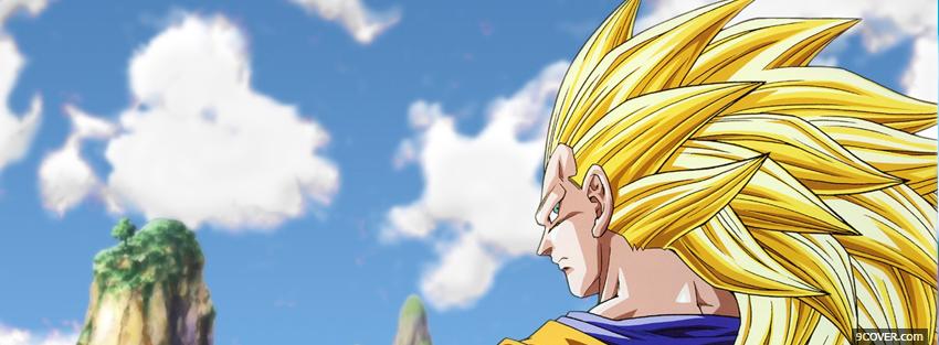 Photo manga blond male dragon ball z Facebook Cover for Free