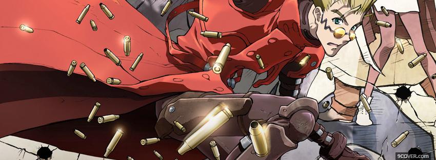 Photo vash the stampede and bullets Facebook Cover for Free