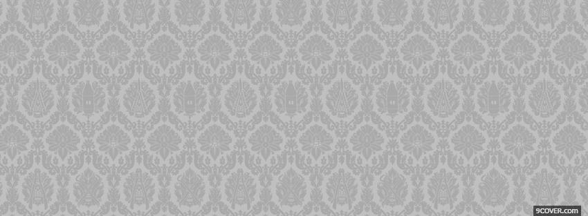Photo wonderful white pattern Facebook Cover for Free
