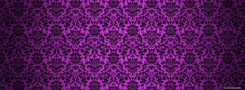Photo energetic purple pattern Facebook Cover for Free
