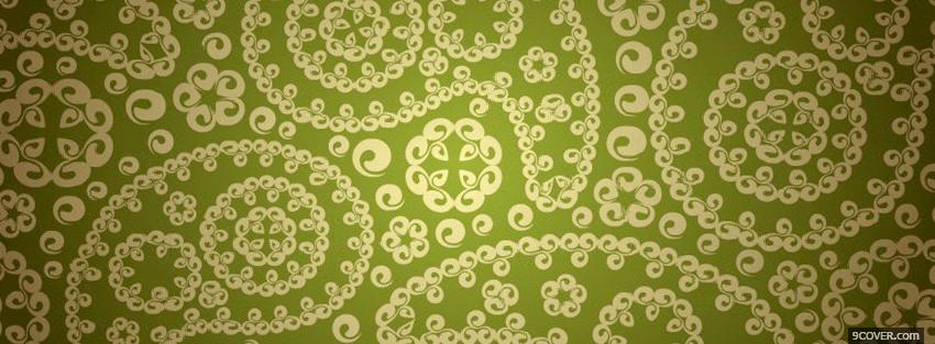 Photo green abstract pattern Facebook Cover for Free
