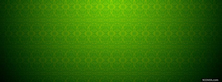 Photo pop of green pattern Facebook Cover for Free