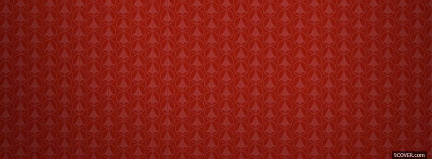 Photo red and different pattern Facebook Cover for Free