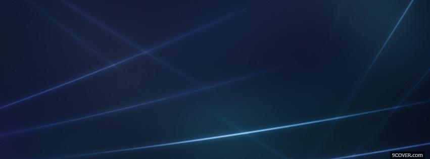 Photo electric blue lines abstract Facebook Cover for Free