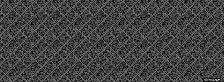 Photo grey and black fun pattern Facebook Cover for Free