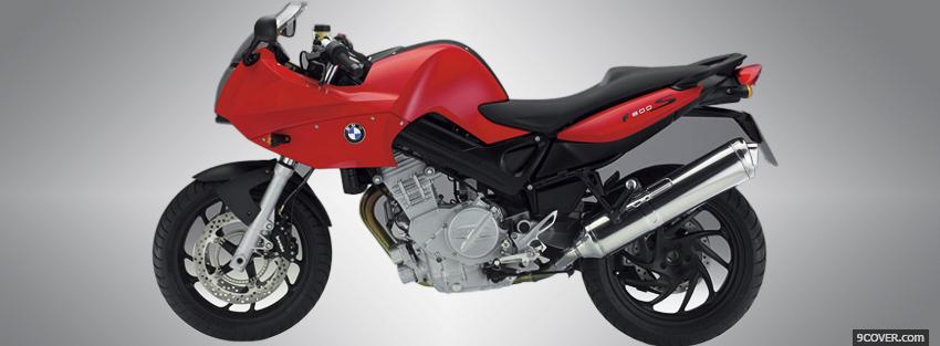 Photo red bmw f800s moto Facebook Cover for Free