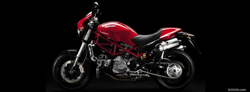 Photo side ducati monster s4r moto Facebook Cover for Free