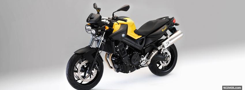 Photo yellow bmw f800r 2011 Facebook Cover for Free