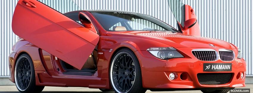Photo bmw red m6 hamann Facebook Cover for Free