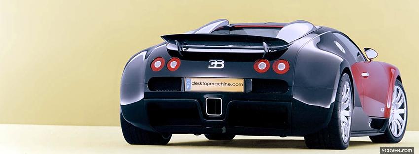 Photo black bugatti veyron Facebook Cover for Free
