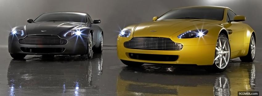 Photo cars of aston martin Facebook Cover for Free