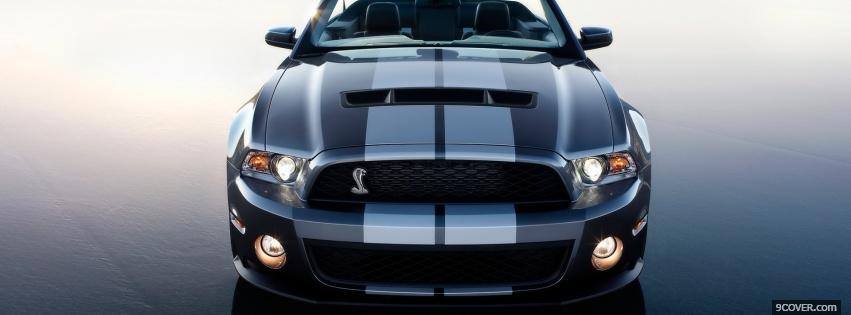Photo mustang shelby gt500 Facebook Cover for Free