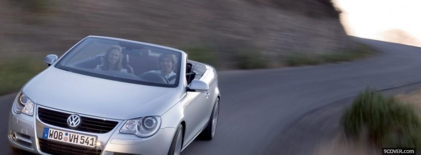 Photo vw eos on the road Facebook Cover for Free