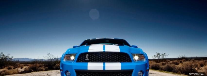Photo 2010 shelby car Facebook Cover for Free