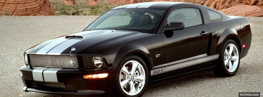 Photo black 2007 shelby gt Facebook Cover for Free