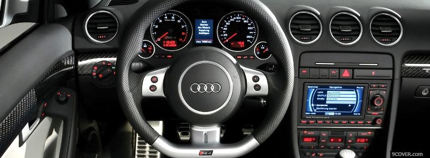 Photo audi rs4 interior car Facebook Cover for Free