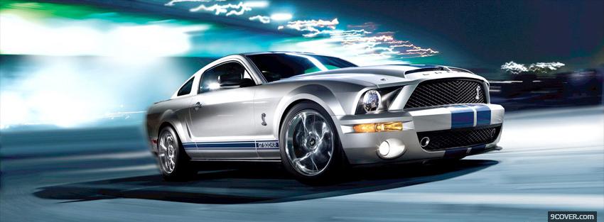 Photo ford mustang shelby car Facebook Cover for Free
