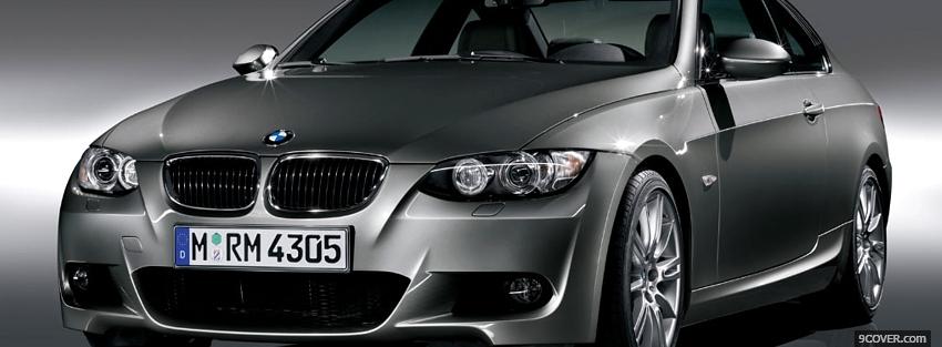 Photo bmw 3 series coupe car Facebook Cover for Free