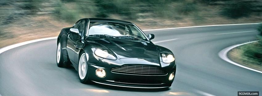 Photo front view aston martin Facebook Cover for Free