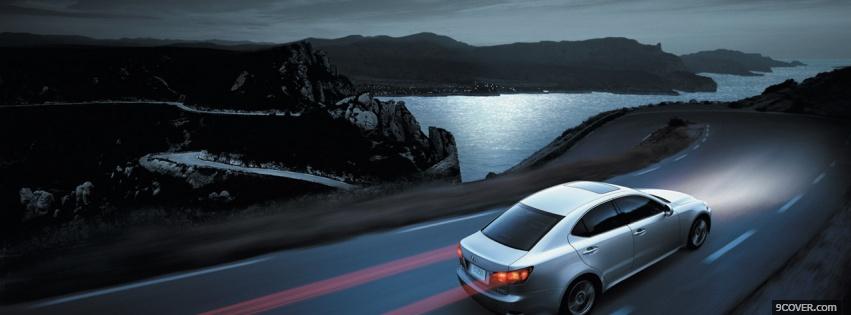 Photo lexus is 250 night car Facebook Cover for Free