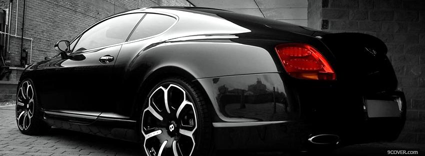 Photo black edition bentley continental Facebook Cover for Free