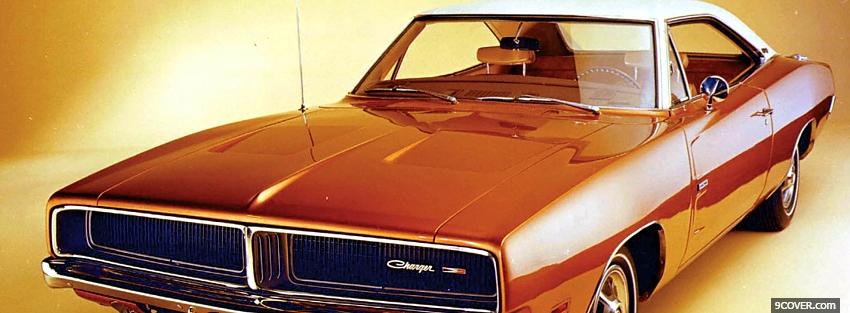 Photo 1969 dodge charger car Facebook Cover for Free