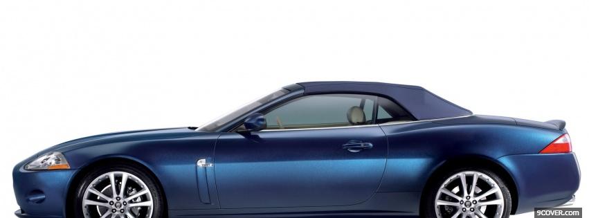 Photo side of jaguar xk convertible Facebook Cover for Free