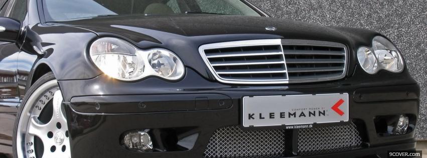 Photo close up of mercedes c class Facebook Cover for Free