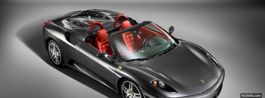 Photo red seats f430 spider Facebook Cover for Free
