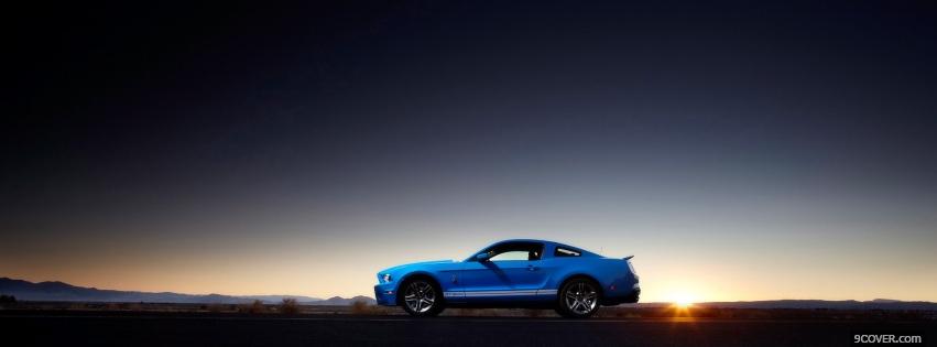 Photo shelby outside car Facebook Cover for Free