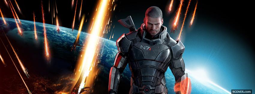 Photo mass effect 3 view of earth Facebook Cover for Free