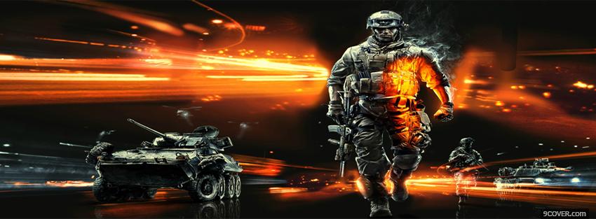 Photo video games battlefield 3 Facebook Cover for Free