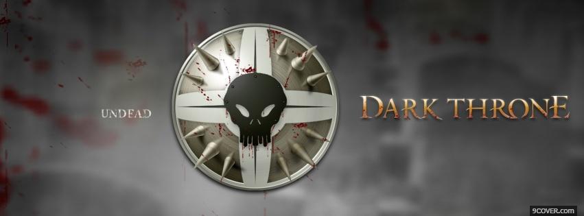 Photo undead dark throne Facebook Cover for Free