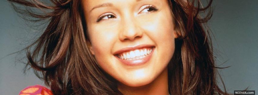 Photo magnetic celebrity jessica alba Facebook Cover for Free