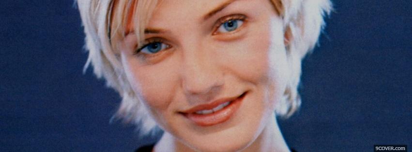 Photo cameron diaz with short hair Facebook Cover for Free