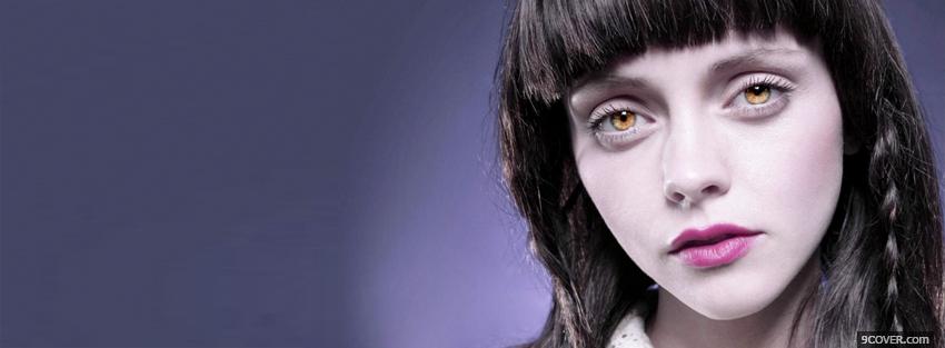 Photo christina ricci gold eyes Facebook Cover for Free