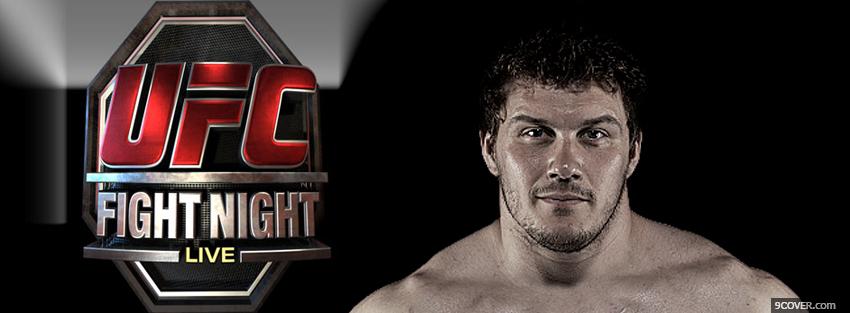 Photo fight night mma fighter Facebook Cover for Free