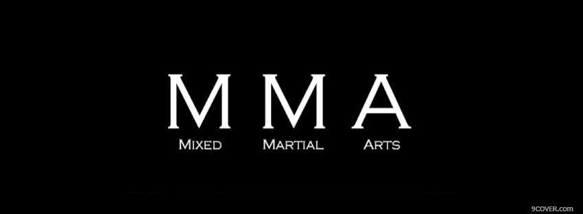 Photo mma meaning logo Facebook Cover for Free