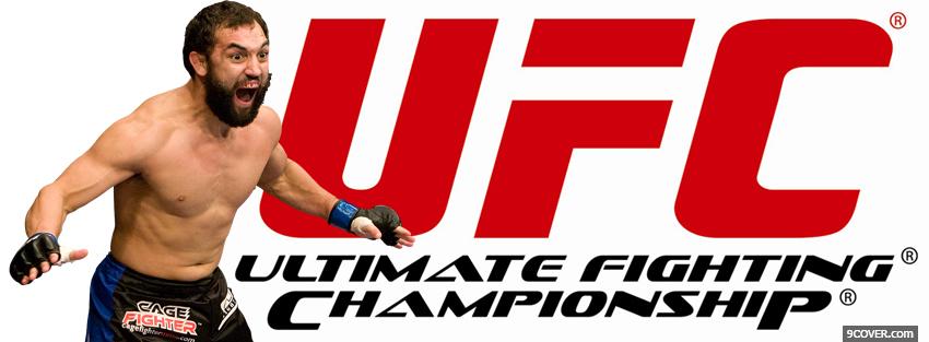 Photo screaming ufc fighter Facebook Cover for Free
