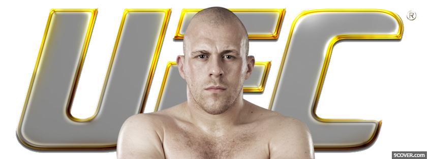 Photo ufc fighter yellow logo Facebook Cover for Free