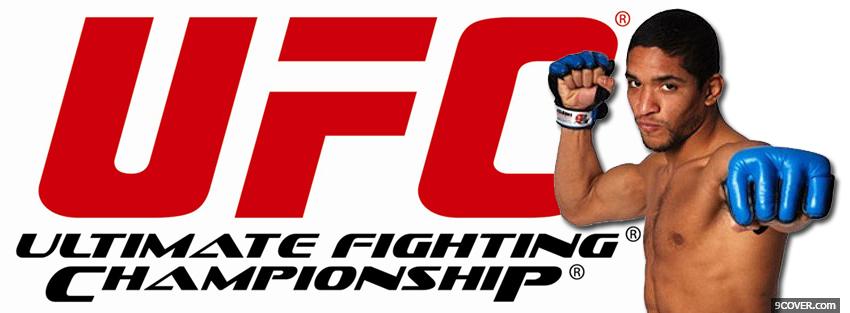 Photo ufc blue gloves Facebook Cover for Free