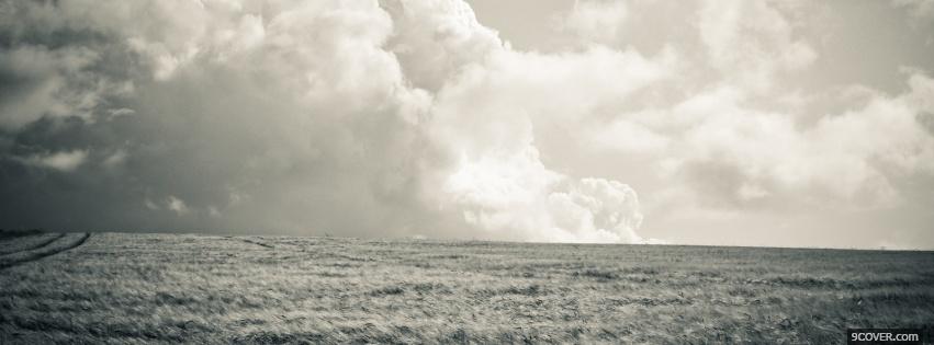 Photo black and white landscape Facebook Cover for Free