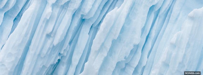 Photo nature white iceberg Facebook Cover for Free