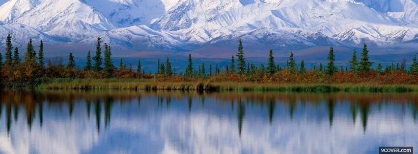 Photo nature beauty of alaska Facebook Cover for Free