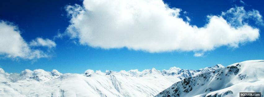 Photo nature the alps and the sky Facebook Cover for Free