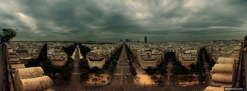 Photo city taroro in paris Facebook Cover for Free