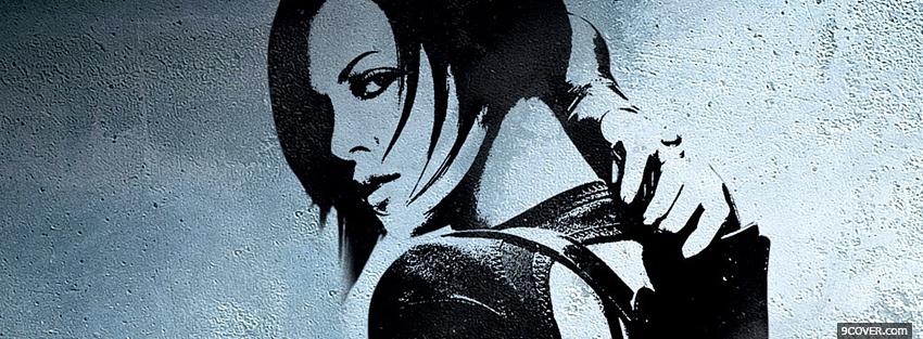 Photo black and white on the wall aeon flux Facebook Cover for Free