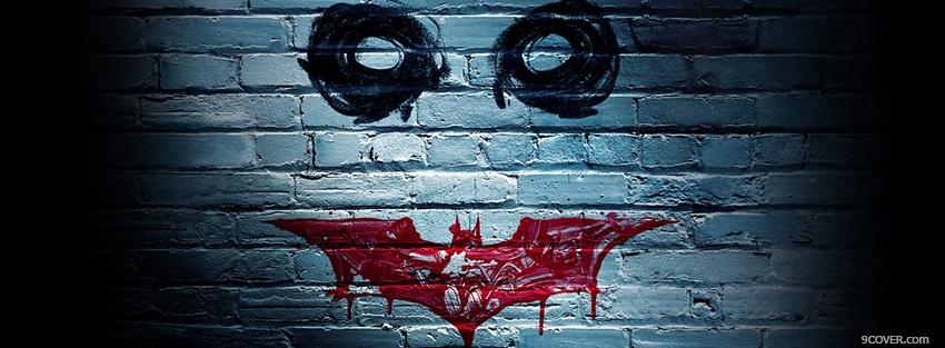 Photo movie darknight face Facebook Cover for Free