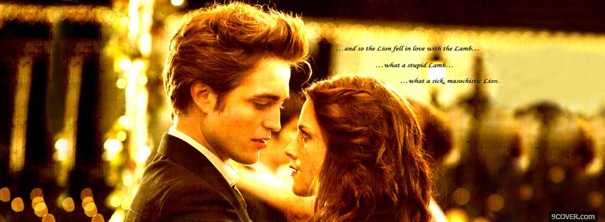 Photo movie twilight in love Facebook Cover for Free