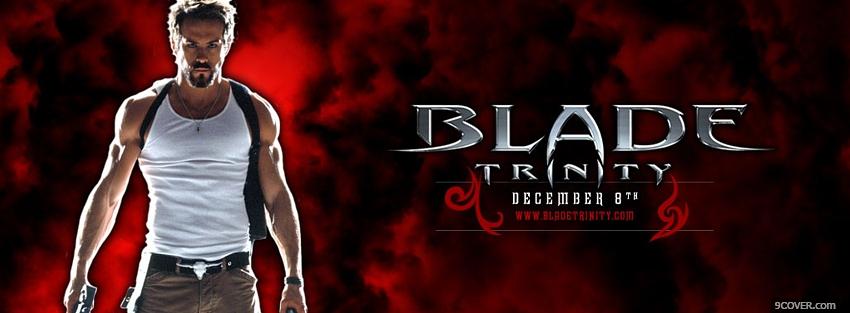 Photo movie blade trinity man standing Facebook Cover for Free
